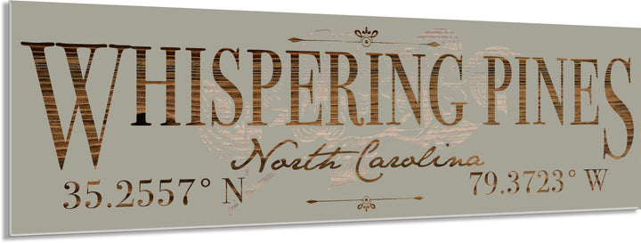 FP1371 - Whispering Pines, Dogwood NC Engraved Stick (Standard)