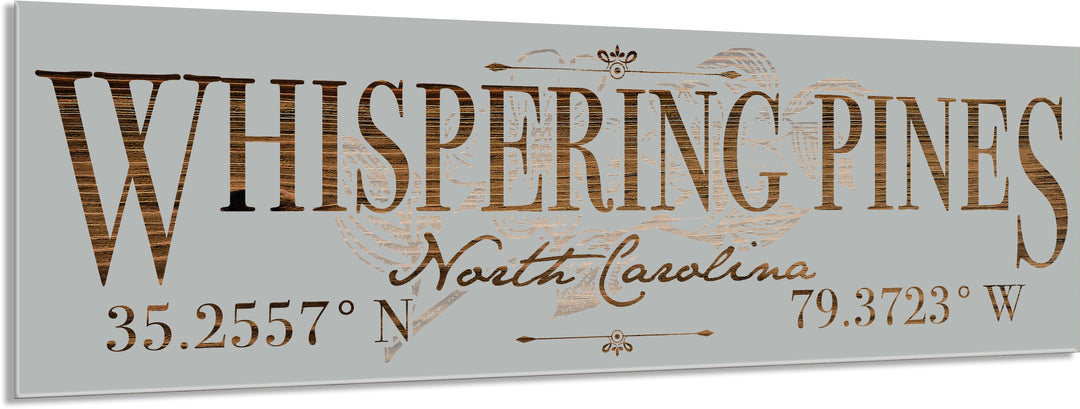 FP1371 - Whispering Pines, Dogwood NC Engraved Stick (Standard)