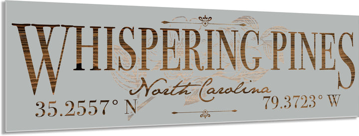 FP1371 - Whispering Pines, Dogwood NC Engraved Stick (Standard)