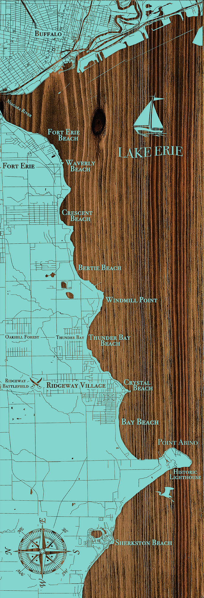 FP0875 - Vertical Shoreline Engraved Panoramic (Standard)