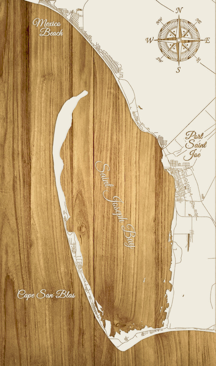 FP0389 - St. Joe Engraved Map (Standard)