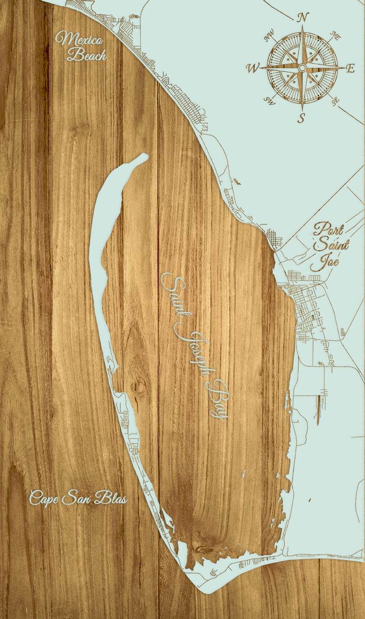 FP0389 - St. Joe Engraved Map (Standard)
