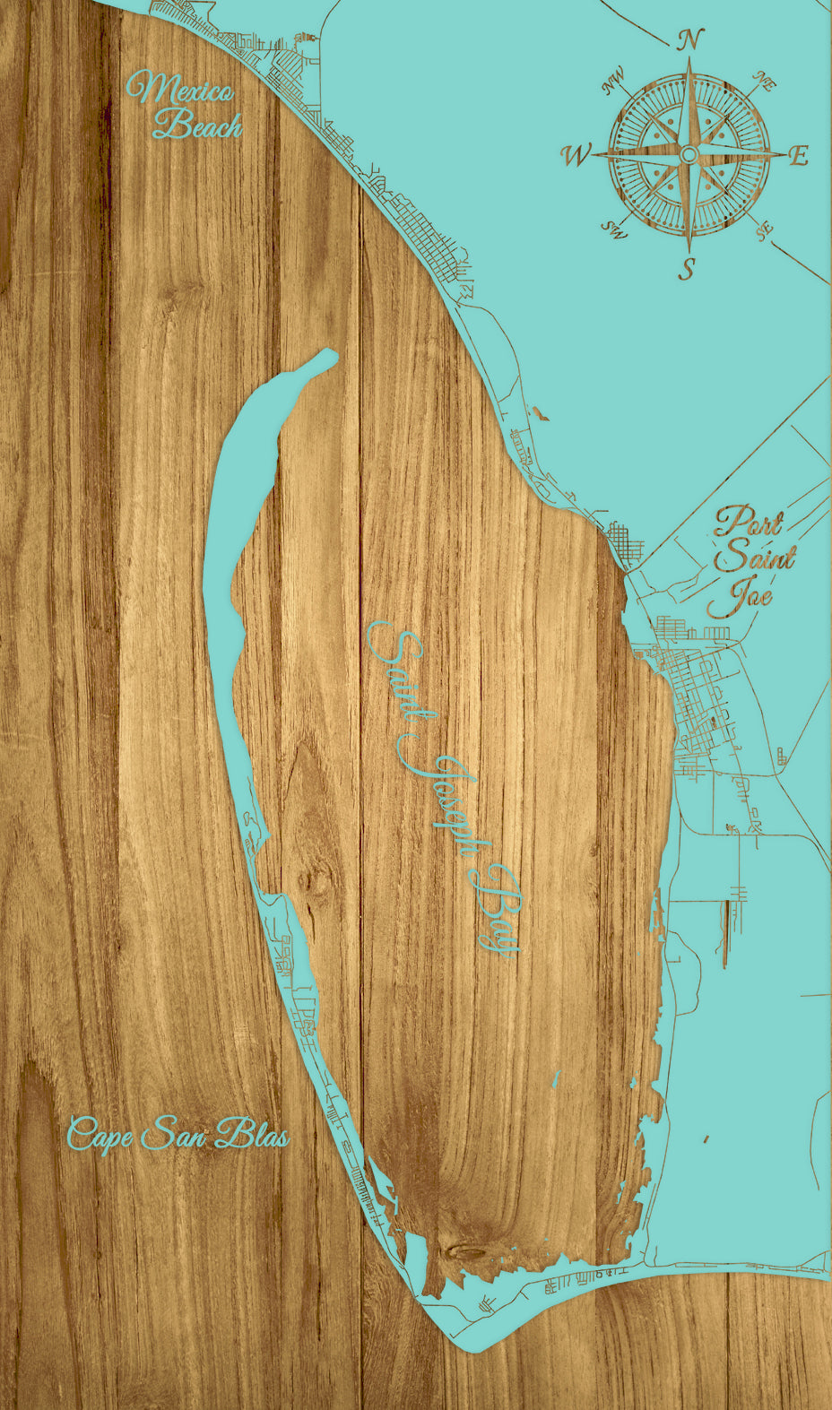 FP0389 - St. Joe Engraved Map (Standard)