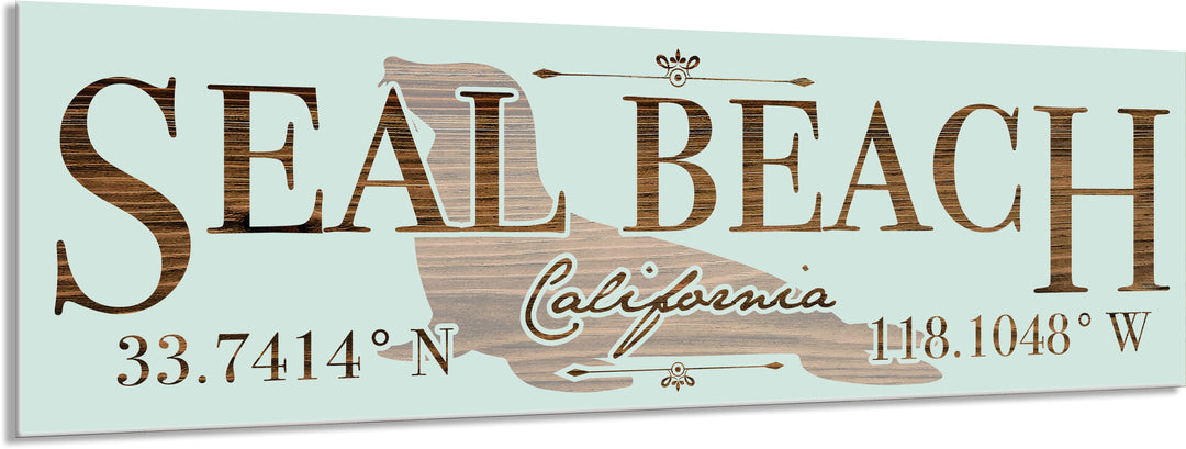 FP0680 - Seal Beach - Seal Engraved Stick (Bronze)