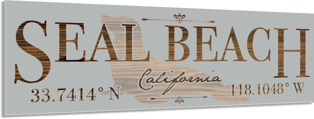FP0680 - Seal Beach - Seal Engraved Stick (Bronze)