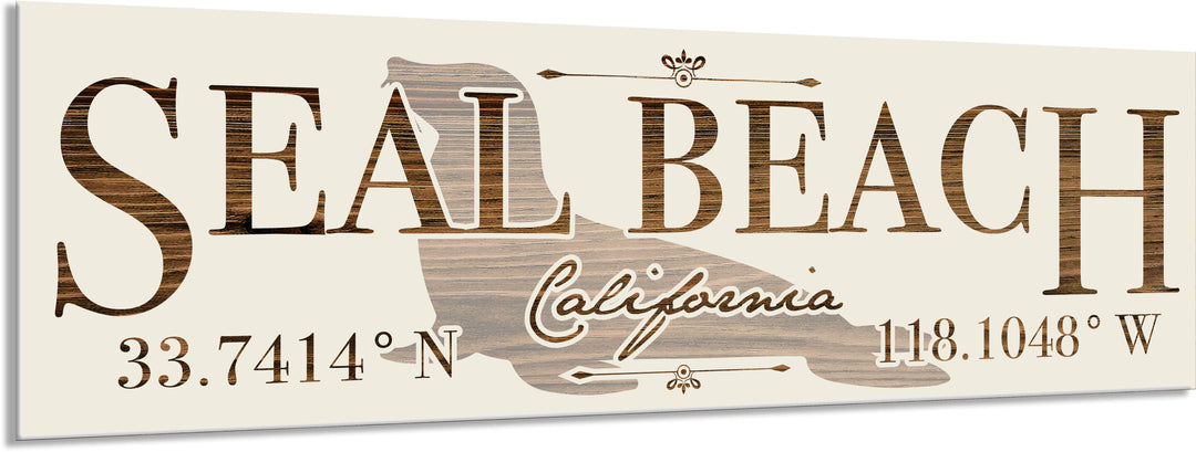 FP0680 - Seal Beach - Seal Engraved Stick (Bronze)