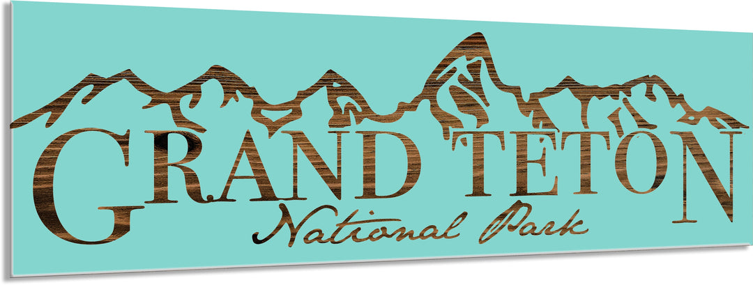 FP0614 - Teton Mountains Engraved Stick (Bronze)