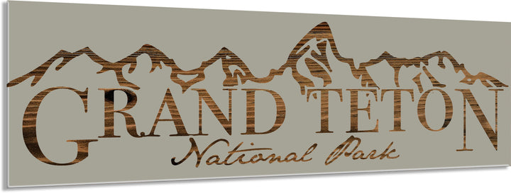 FP0614 - Teton Mountains Engraved Stick (Bronze)