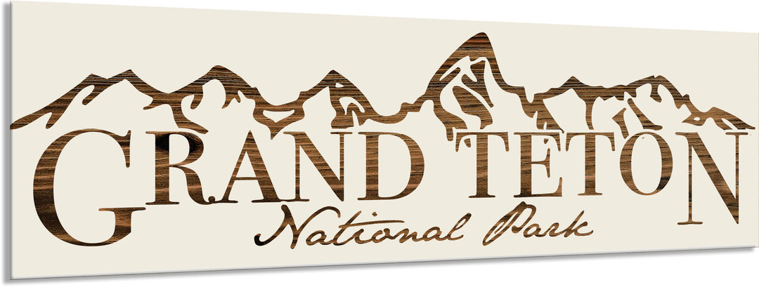 FP0614 - Teton Mountains Engraved Stick (Bronze)