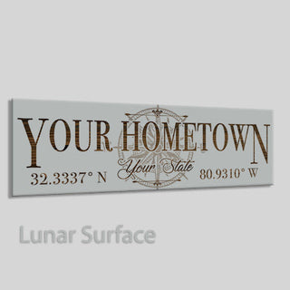 Custom Engraved Wood Coordinate Stick