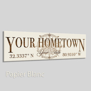 Custom Engraved Wood Coordinate Stick
