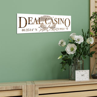 FP1081 - Deal Casino, NJ Engraved Coordinate Stick (Standard)