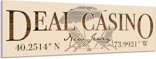 FP1081 - Deal Casino, NJ Engraved Coordinate Stick (Standard)