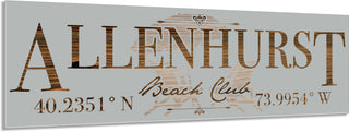 FP1081 - Allenhurst, NJ Engraved Coordinate Stick (Standard)