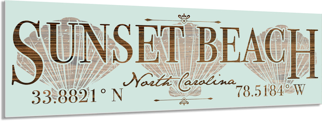 FP1449 - Sunset Beach/Seashells Engraved Stick (Standard)