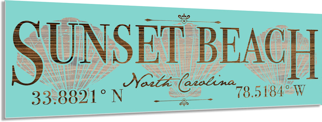 FP1449 - Sunset Beach/Seashells Engraved Stick (Standard)