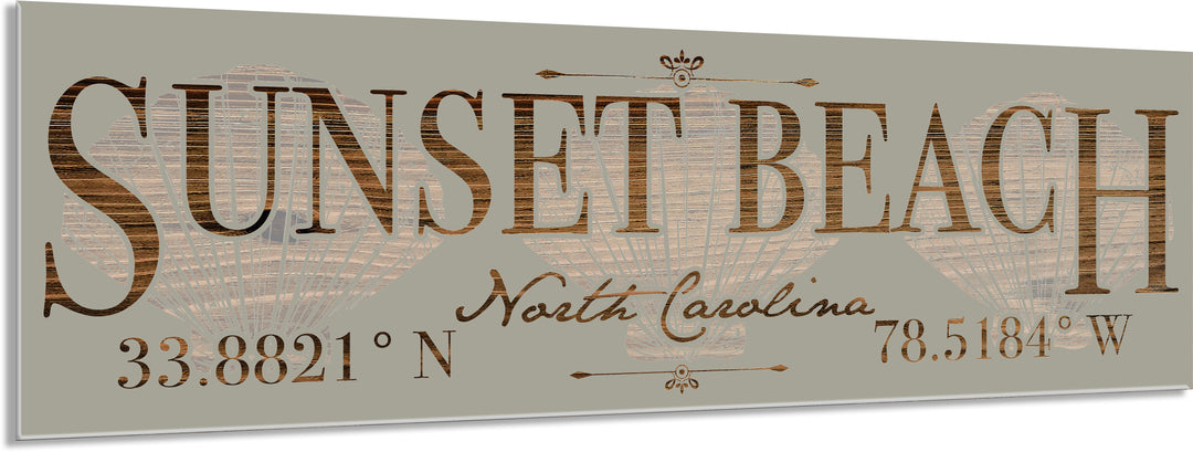 FP1449 - Sunset Beach/Seashells Engraved Stick (Standard)