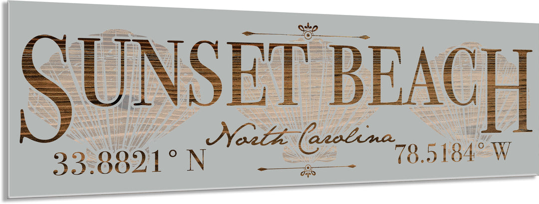 FP1449 - Sunset Beach/Seashells Engraved Stick (Standard)