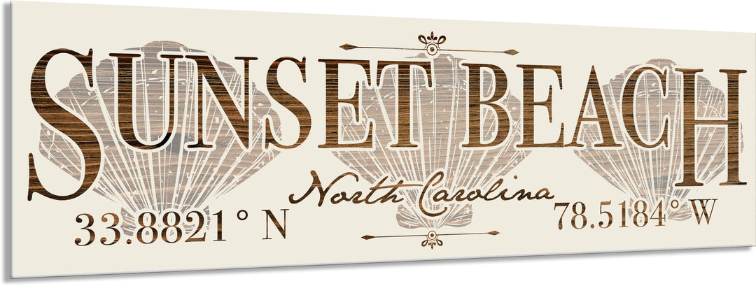 FP1449 - Sunset Beach/Seashells Engraved Stick (Standard)