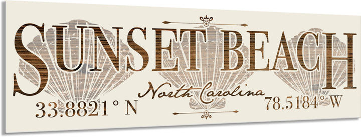 FP1449 - Sunset Beach/Seashells Engraved Stick (Standard)