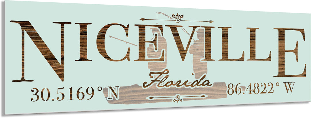 FP0772 - Niceville/Fishing Engraved Stick (Standard)