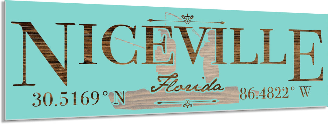 FP0772 - Niceville/Fishing Engraved Stick (Standard)