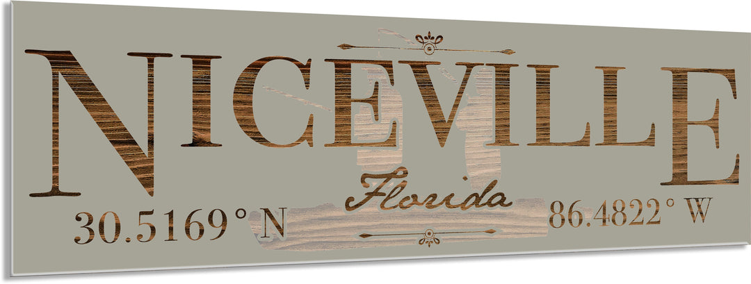 FP0772 - Niceville/Fishing Engraved Stick (Standard)