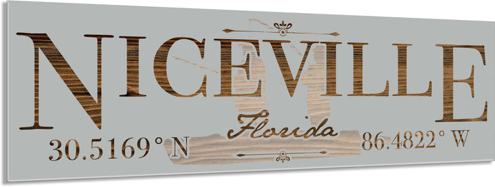 FP0772 - Niceville/Fishing Engraved Stick (Standard)