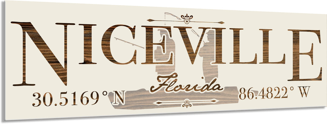 FP0772 - Niceville/Fishing Engraved Stick (Standard)