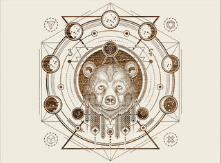 Exclusive - Bear Moon Phases Engraved Patent