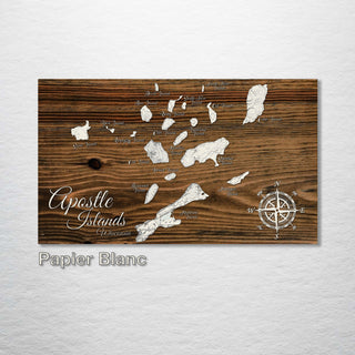 Apostle Islands, WI Whimsical Map - Fire & Pine