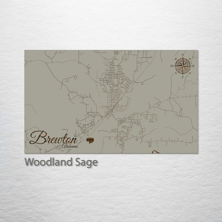 Brewton, Alabama Street Map