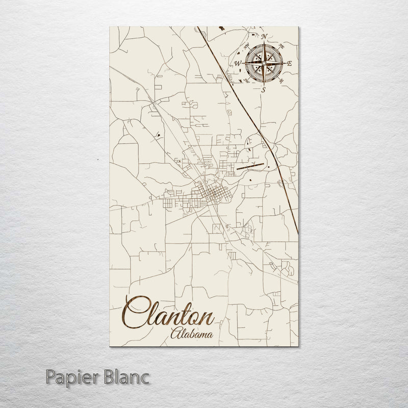 Clanton, Alabama Street Map