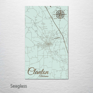 Clanton, Alabama Street Map