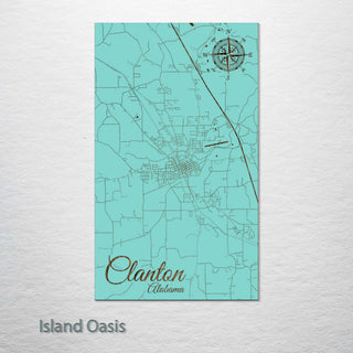 Clanton, Alabama Street Map
