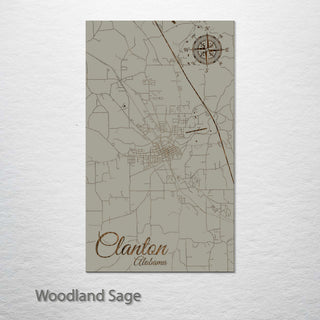 Clanton, Alabama Street Map