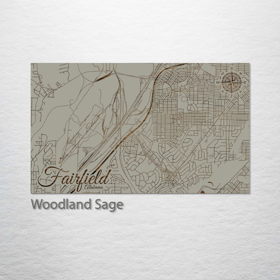 Fairfield, Alabama Street Map