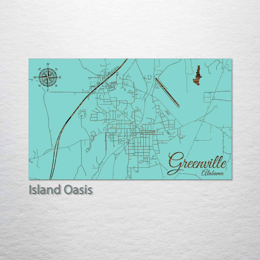 Greenville, Alabama Street Map