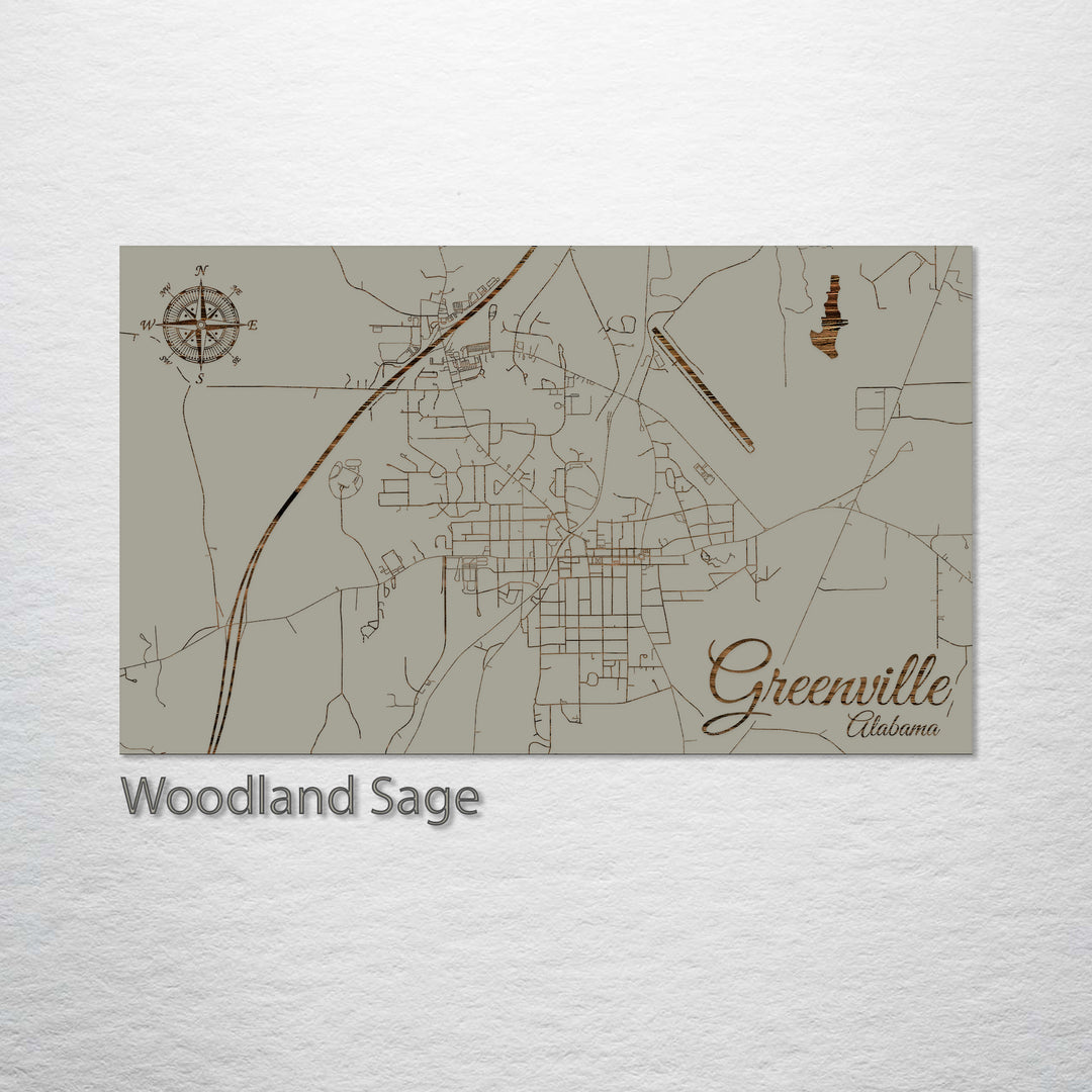 Greenville, Alabama Street Map