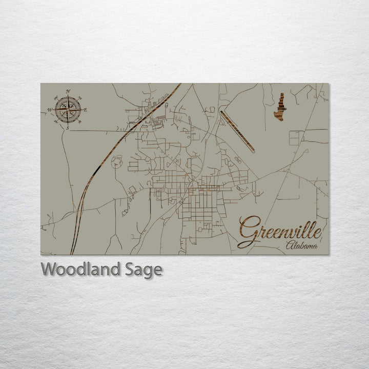 Greenville, Alabama Street Map