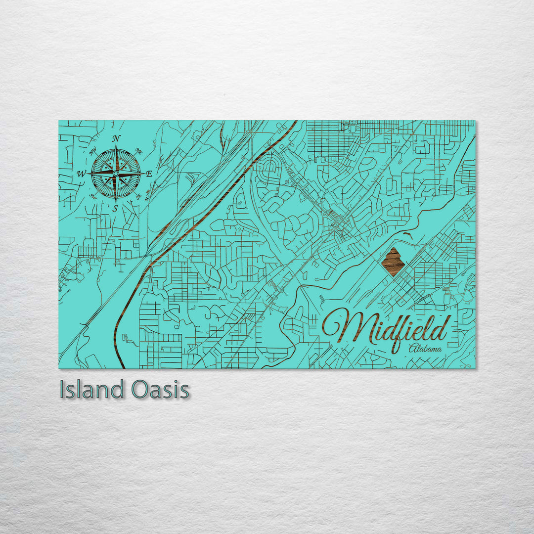 Midfield Al Midfield, Alabama Street Map