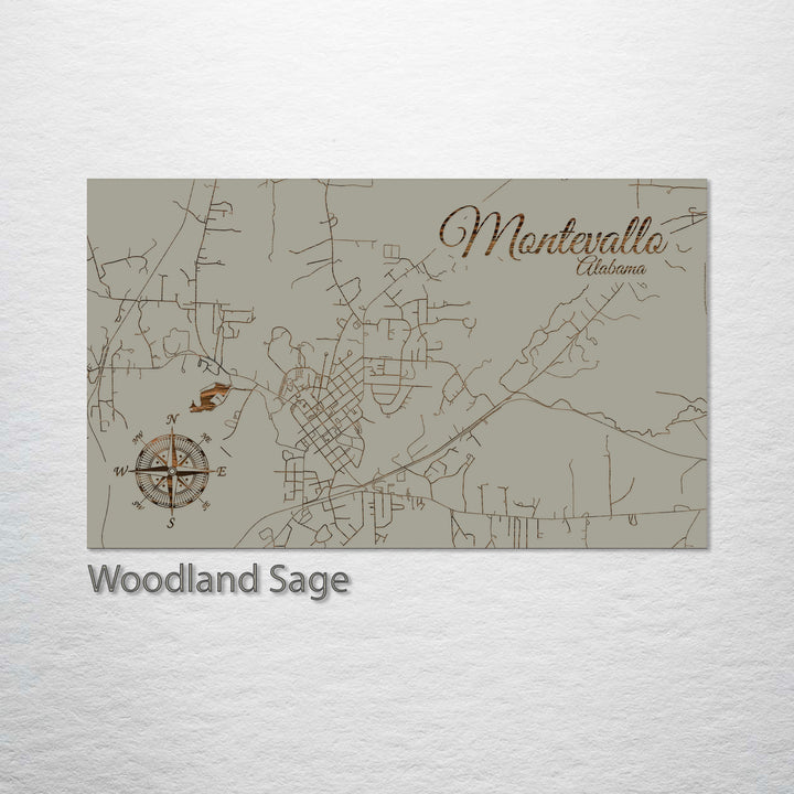 Montevallo, Alabama Street Map