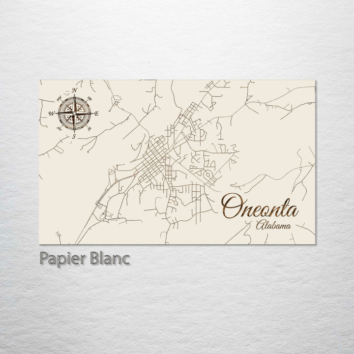 Oneonta, Alabama Street Map