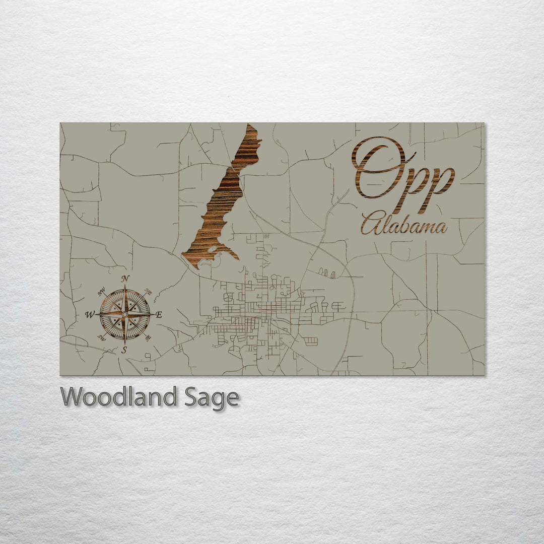 Opp, Alabama Street Map