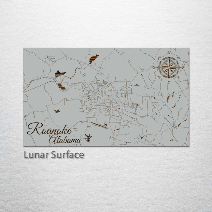 Roanoke, Alabama Street Map