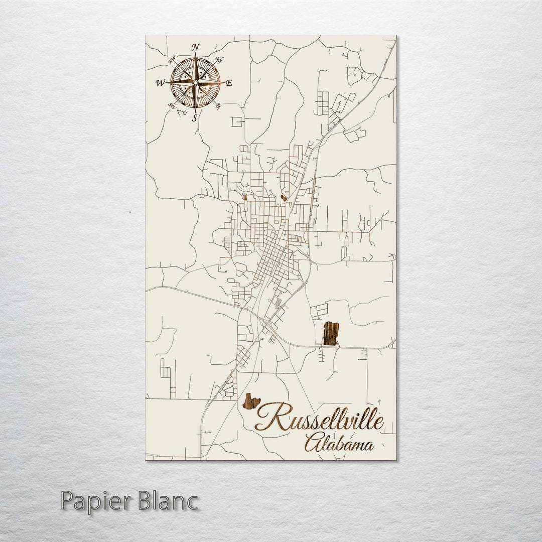 Russellville, Alabama Street Map