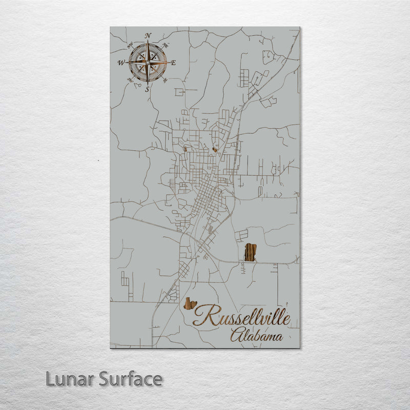 Russellville, Alabama Street Map