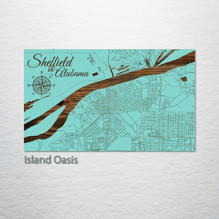 Sheffield, Alabama Street Map