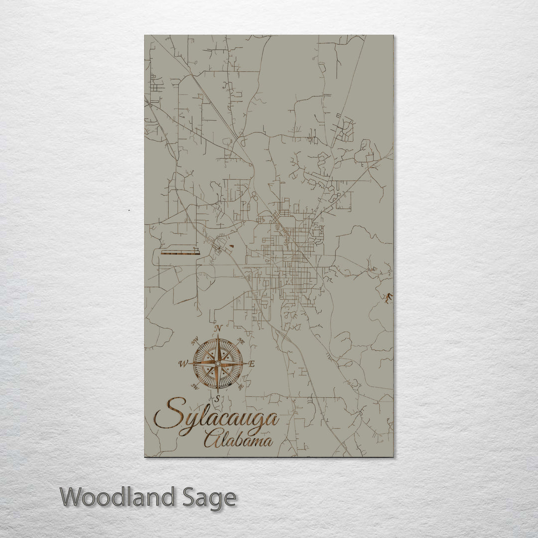 Sylacauga, Alabama Street Map