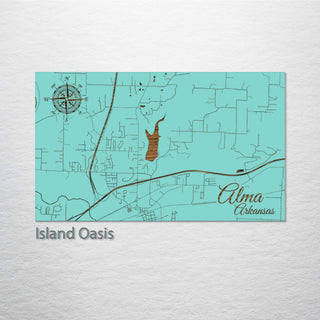 Alma, Arkansas Street Map